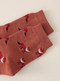 Buy Shein Fox Pattern Crew Socks in Pakistan