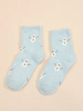 Buy Shein Snowman Pattern Crew Socks in Pakistan