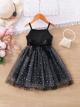 Buy SHEIN Toddler Girls Star Mesh Hem Belted Cami Dress in Pakistan