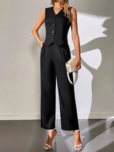 Buy SHEIN Solid Button Front Blazer Vest & Suit Pants in Pakistan