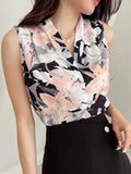 Buy Shein Dazy Floral Print Sleeveless Blouse in Pakistan
