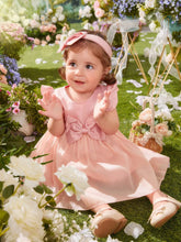 Buy SHEIN Baby Ruffle Trim Bow Front Dress in Pakistan