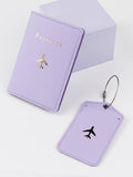 Buy SHEIN 2pcs Letter Graphic Passport Case & Luggage Tag in Pakistan