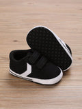 Buy SHEIN Baby Boys Two Tone Hook-and-loop Fastener Canvas Sporty Skate Shoes For Spring And Autumn in Pakistan