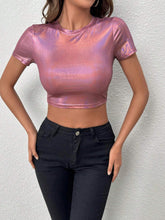 Buy SHEIN ICON Solid Crop Tee in Pakistan
