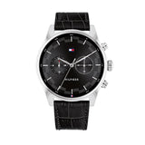 Buy Tommy Hilfiger Grey Dial Black Leather Strap Watch for Men - 1710424 in Pakistan