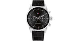 Buy Tommy Hilfiger Grey Dial Black Leather Strap Watch for Men - 1710424 in Pakistan