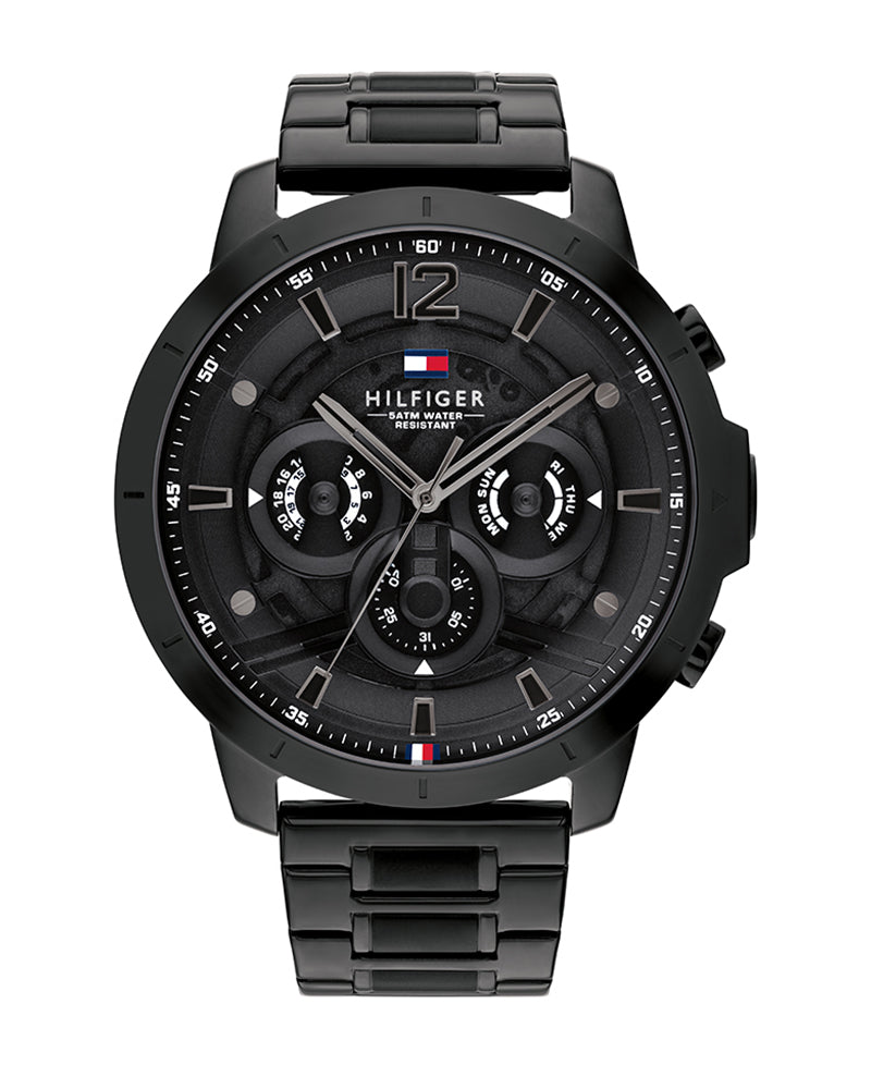 Buy Tommy Hilfiger Luce Black Stainless Steel Black Dial Chronograph Quartz Watch for Gents 1710494 in Pakistan