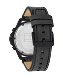 Buy Tommy Hilfiger Men's Quartz Leather Strap Black Dial 46mm Watch 1791893 in Pakistan