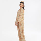 Buy Twinkle Night Linen Pajama Suit with Scrunchie in Pakistan