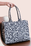Buy Canvas Bag - Black Petals in Pakistan