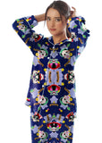 Buy Linen Pajama Suit with Scrunchie - Starry Mood in Pakistan