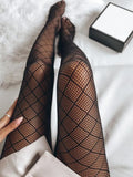 Buy SHEIN 1pair Women Plaid Pattern Fashionable Fishnet Tights For Daily Life in Pakistan