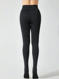 Buy SHEIN 1pc 280g Thickened Fleece Winter Warm Leggings, Perfect Match For Dresses, Sweaters, Etc. in Pakistan