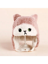 Buy SHEIN 1pc Cartoon Knitted Ear Protection Thickened Hat For Kids And Babies, Winter in Pakistan