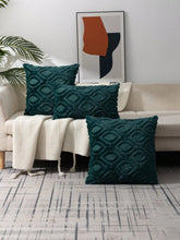 Buy SHEIN 1pc Dark Green Geometric Pattern Cushion Cover Without Filler, Modern Stretchy Throw Pillow Cover For Household in Pakistan