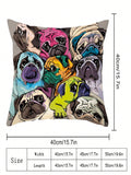 Buy SHEIN 1pc Dog Pattern Cushion Cover Without Filler in Pakistan