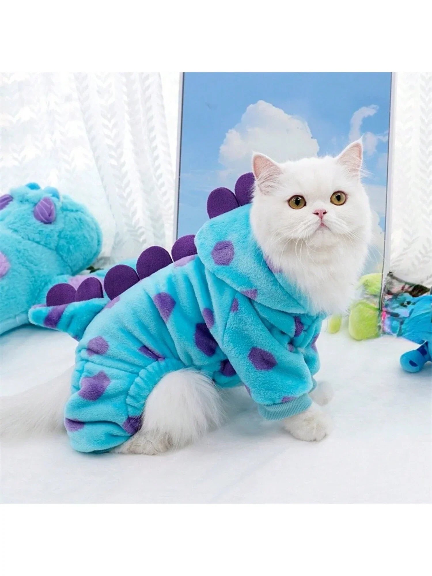 Buy SHEIN 1pc Flannel Pet Costume Thickened Four-legged Clothes For Small To Medium Sized Dogs And Cats in Pakistan