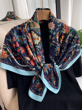 Buy SHEIN 1pc Ladies' Imitation Silk Floral Printed Diagonal Striped Fashion Scarf For Daily Decoration in Pakistan