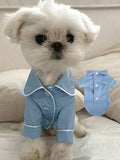 Buy SHEIN 1pc Pet Pajamas Knitted Clothes For Small Dogs, Chihuahua, Teddy, Pomeranian, With Cute Cup Print in Pakistan