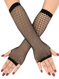 Buy SHEIN 1pc Solid Fishnet Fingerless Gloves in Pakistan