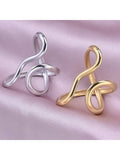 Buy SHEIN 1pc Stainless Steel Gold Color Ring Colorfast Popular Party Personalized Exaggerated Charms Jewelry Women in Pakistan