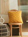 Buy SHEIN 1pc Tufted Cushion Cover Without Filler, Yellow Throw Pillow Case, Pillow Insert Not Include, For Sofa, Home Decor in Pakistan