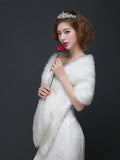 Buy SHEIN 1pc Wedding White Long Shawl Bridal Cape Shawl For Wedding Dress Cloak Shoulder Cover in Pakistan