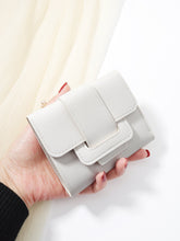 Buy SHEIN 1pc White Belt Design Decoration PU Portable Triple Fold Flap, With Multiple Card Slots in Pakistan