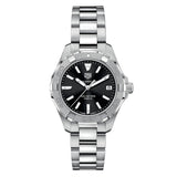 Buy Tag Heuer Aquaracer Black Dial Silver Steel Strap Watch for Women - WBD1310.BA0740 in Pakistan