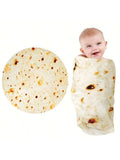 Buy SHEIN 285 GSM Soft Flannel Tortilla Baby Blanket - The Perfect Funny Gift For Baby Showers! Love Valentine in Pakistan