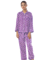 Buy Linen Pajama Suit with Scrunchie - Lilac Dreams in Pakistan