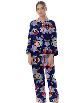 Buy Linen Pajama Suit with Scrunchie - Starry Mood in Pakistan