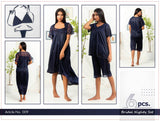 Buy Florea - 6 Pcs Nighty Set - 009 in Pakistan