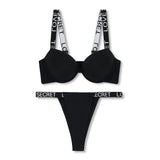 Buy Aundies Padded Bra and Panty Set Black in Pakistan