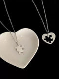 Buy SHEIN 2pcs Puzzle Pendant Necklace in Pakistan