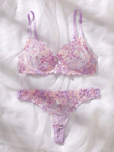 Buy SHEIN 2pcs/Set Romantic Purple Underwire Women's Bra And Panty Set in Pakistan