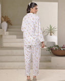 Buy Linen Pajama Suit with Scrunchie - Bloom Wear in Pakistan