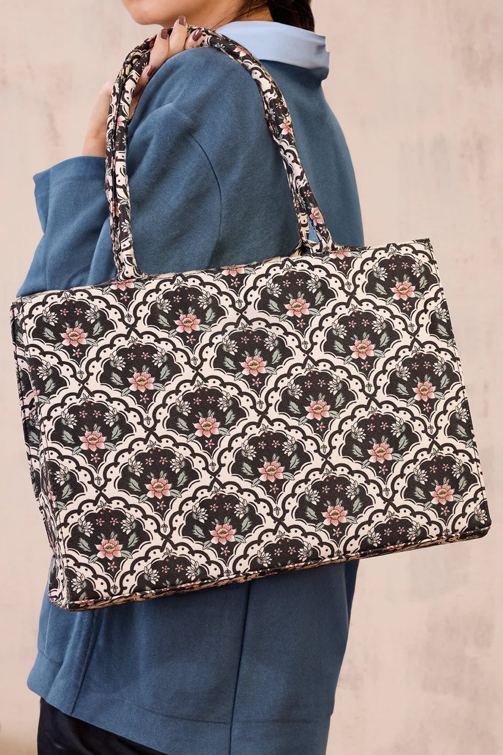 Buy Canvas Tote Bag BlushLeaf in Pakistan