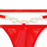 Buy Red Embroidered Non Padded Bra and Panty Set in Pakistan