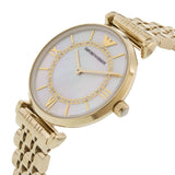 Buy Emporio Armani Classic Mother of Pearl Dial Gold Steel Strap Watch for Women - AR1907 in Pakistan