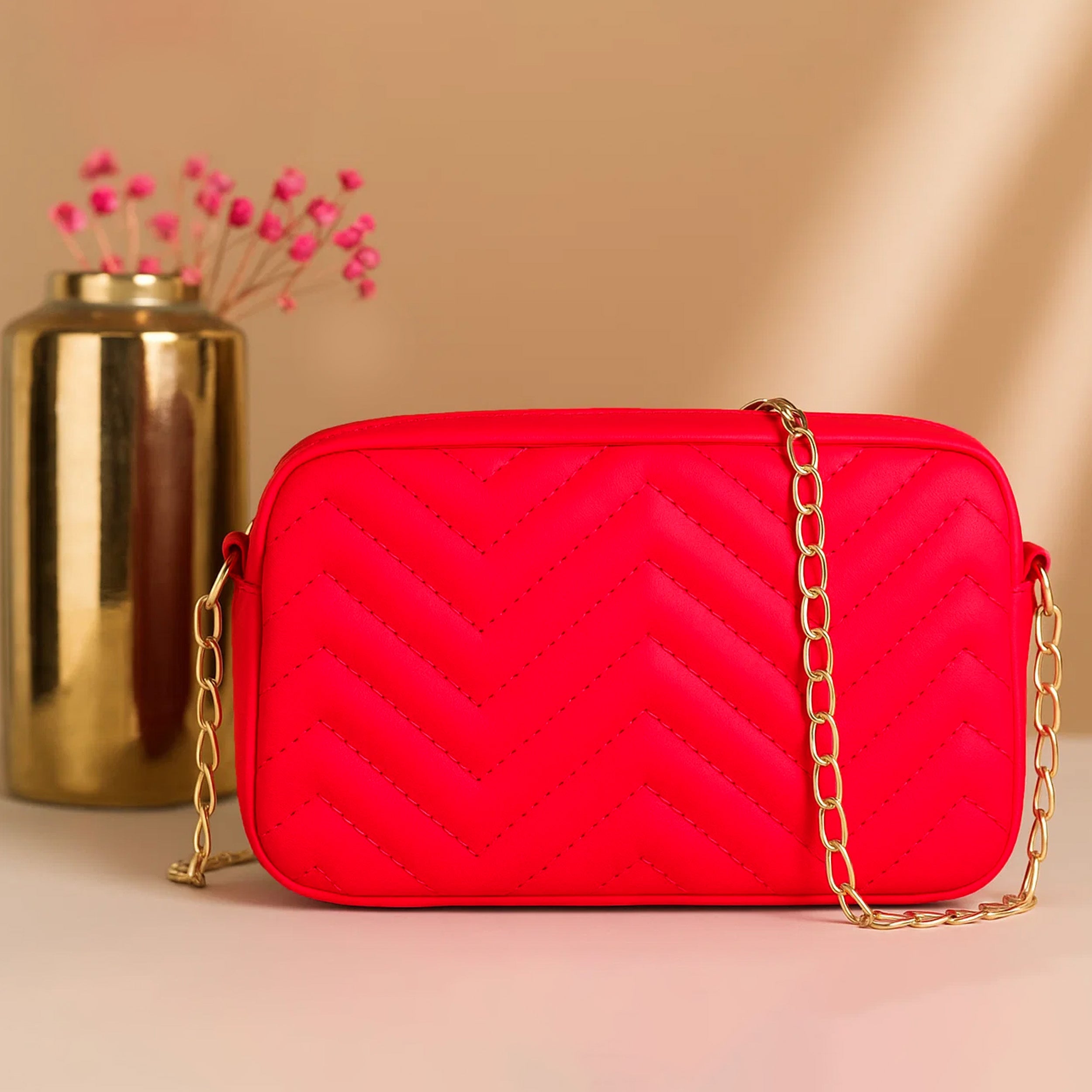 Buy Mini Marvel Crossbody Bag - Red in Pakistan