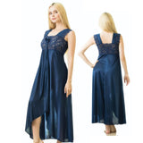 Buy Elegant 1 Piece Cross Cut Long Nightie (011) in Pakistan