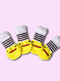 Buy SHEIN 4pcs/Pack Pet Anti-Slip Shoes Socks, Note: The Socks Size Is Slightly Smaller in Pakistan