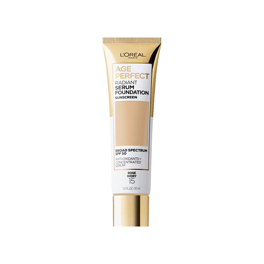 Buy L'Oreal Age Perfect Radiant Serum Foundation SPF 50 - 15 Rose Ivory in Pakistan
