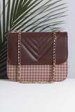 Buy Shoulder Bag ChevronFlap - Brown in Pakistan