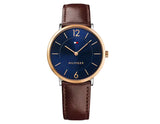 Buy Tommy Hilfiger James Blue Dial Brown Leather Strap Watch for Men - 1710354 in Pakistan