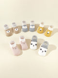 Buy SHEIN 5pairs Baby Cartoon Animal Print Floor Socks in Pakistan