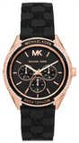 Buy Michael Kors Jessa Black Dial with Diamonds Black Leather Strap Watch for Women - MK7266 in Pakistan