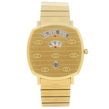 Buy Gucci Grip Gold Dial Gold Stainless Steel Strap Watch for Men - YA157409 in Pakistan
